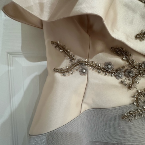 Terani Couture - 2011M2159 Off-Shoulder Mermaid Mother of the Bride Dress - Picture 6 of 12